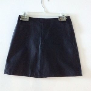 Black leather mini skirt 90s Rampage XS S Vintage